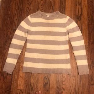Grey and creme sweater